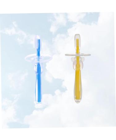 Hapinary 2-Pack Silicone Baby Toothbrush for Toddlers | Gentle Tooth Care Accessories for Milk Teeth | Fun & Safe Children s Toothbrushes - Buy Online on GoSupps.com