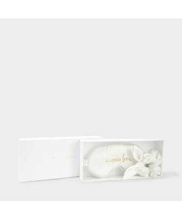 Katie Loxton A Little Love Silky Scrunchie & Eye Mask Set - Beautifully Boxed White | Premium International Shipping - Buy Online on GoSupps.com