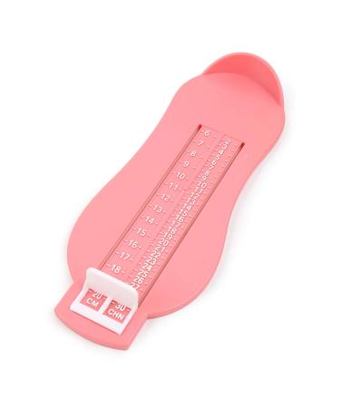MILISTEN Kids Foot Measurement Device Professional Shoe Sizer Foot Measuring Gauge for Buying Shoes Size Measuring Chart Foot Gauge Pink