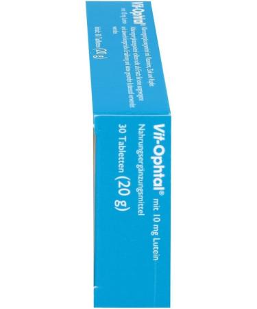 Buy Vit Ophtal 10 mg Lutein Tablets - Supports Eye Health & Vision - International Shipping Available - Buy Online on GoSupps.com