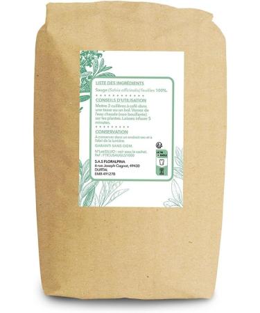  Floralpina RUE DES PLANTES - Sage cut leaves 1 kg - helps to treat many small ailments of everyday life: sore throat digestion problems - Buy Online on GoSupps.com