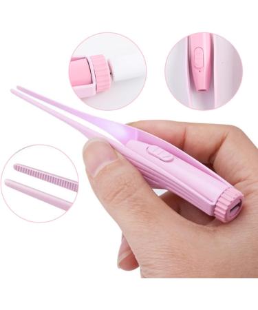 USB Rechargeable Earwax Removal Tool Set for Kids - Pink Ear Cleaner with Light, Tweezers and Ear-Picking Tool - Buy Online on GoSupps.com