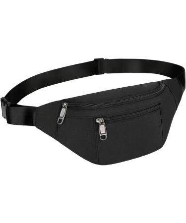 YUNGHE Waist Pack Bag - Unisex Fanny Pack for Sports & Travel, Black (004) - Buy Online on GoSupps.com