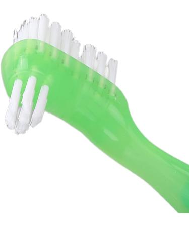 Prosthesis Brushes Set | Double-Sided Soft Hair | Plaque Removal & Loose Toothbrush for Seniors | Portable & Everyday Use (Green) - Buy Online on GoSupps.com