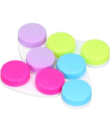 Buy NATUDECO 16-Part Colorful Contact Lens Container - Travel Storage with Tweezers for Outdoor Activities - Buy Online on GoSupps.com