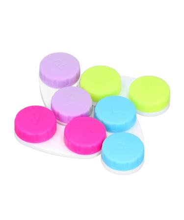 16-Piece Portable Contact Lens Container Set - 4 Colors for Soaking & Storage | LR Distinction for Outdoor Activities - Buy Online on GoSupps.com