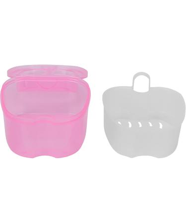 Shop Verdant Touch Denture Bath Case with Strainer Basket - Pink Storage Container for Artificial Teeth | International Shipping Available - Buy Online on GoSupps.com