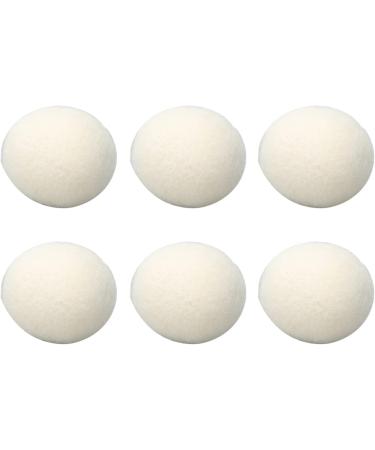 Dekaim 6pcs Wool Drying Balls Reusable Static Reduction Time Saving Skin Friendly Softener Ball for Clothes(3CM) - Buy Online on GoSupps.com