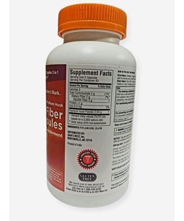 Members Mark Fiber Capsules 400 Count - Boost Digestive Health with High-Quality Fiber - Pack of 1 - Buy Online on GoSupps.com