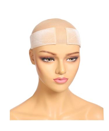 Elastic Wig Grip Headband Non-Slip Wig Band Wig Grip Band for Holding Women s Wig and Scarf Thinner Velvet Wig Grip(2-Nude)