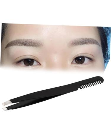 Beaupretty Eyelashes Extension Tweezers Eyelashes Cluster Tweezers eyees tweezer Eyees Extension Tweezers Eyebrow Clip Eyebrow Tweezer Makeup Tools Stainless Tweezers medium Black - Buy Online on GoSupps.com