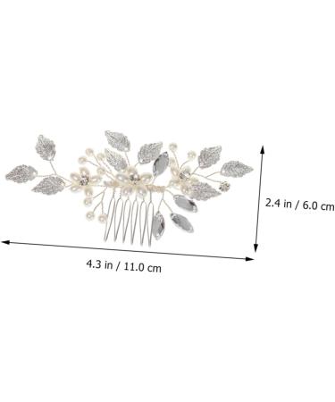 Ipetboom Bridal Hair Accessories Wedding Hair Accessories Crystal Wedding Hair Accessory Bride Headpieces for Wedding Rhinestone Barrettes Pearl Zinc Alloy Bridesmaid Hair Comb - Buy Online on GoSupps.com