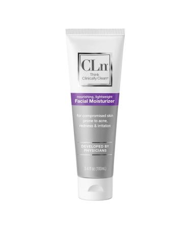 CLn Facial Moisturizer - Soothes & Calms Skin Helps Reduce Appearance of Redness Locks in Moisture without Clogging Pores Dermatologist & Clinically Tested 3.4 oz.