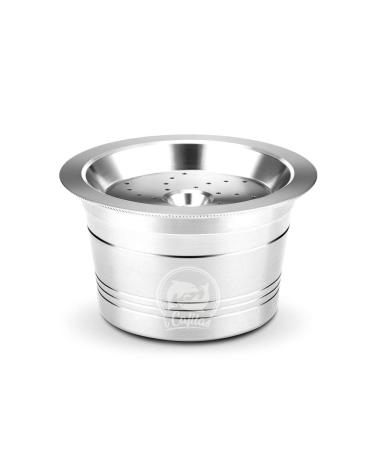 Capsules de caf rechargeables en acier inoxydable dosettes r utilisables avec cuill re et brosse pour machines espresso K-fee