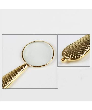 Mini Vintage Handheld Magnifier Metal Frame HD Optical Glass Lens Good Times - Buy Online on GoSupps.com
