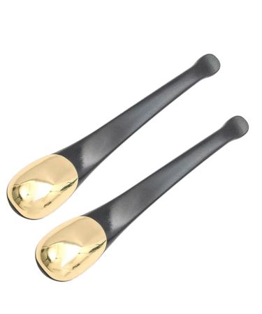 Mikinona 2pi ces Cuill res M tal Pour Cr me Contour Des Yeux Outils De Massage Et Application Pour Cr mes Et Masques Visage Couleur Al atoire