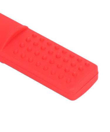 Red Baby Teething Toy - Bite Resistant Dishwasher Safe BPA Free Perfect Chew Ring for Teething Relief & Autism Gum Massage - Buy Online on GoSupps.com
