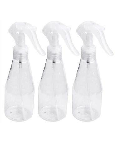 Latrate 3 pieces 200 ml of empty spray bottles plastic fine fog for garden plants cleaning hairstyle evaporator for trip cleaning gardening cosmetics