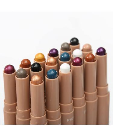 MEICOLY Creamy Matte Eyeshadow Stick | Waterproof Eye Brightener Highlighting Pencil - 102 Carbon - Buy Online on GoSupps.com