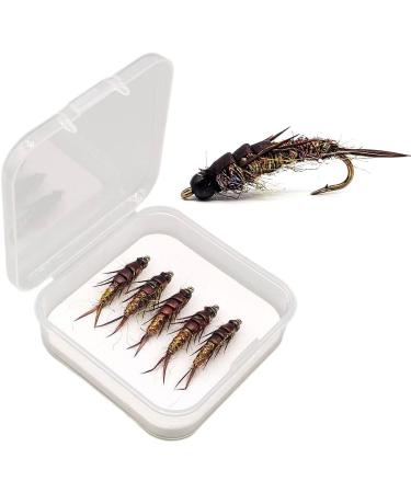5 x Fly Fishing Hooks - Nymph Stonefly Bait for Trout Perch & Grayling | International Shipping Available - Buy Online on GoSupps.com