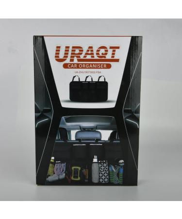 URAQT Car Boot Organiser & Waterproof Kick Mats Set - Multi-Pocket Children's Travel Storage - Durable & Foldable - Black 87x45cm - Buy Online on GoSupps.com