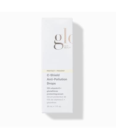 Glo Skin Beauty C-Shield Anti-Pollution Drops - Face Serum With 15% Vitamin C Offers Advanced Anti-Pollutant & Blue Light Protection for Improved Complexion Clarity and Renewed Radiance (1 Fl Oz)