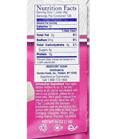 C&H Pure Sugar Cane Cubes 16 oz - Pack of 2, 1 lb each - Buy Online on GoSupps.com