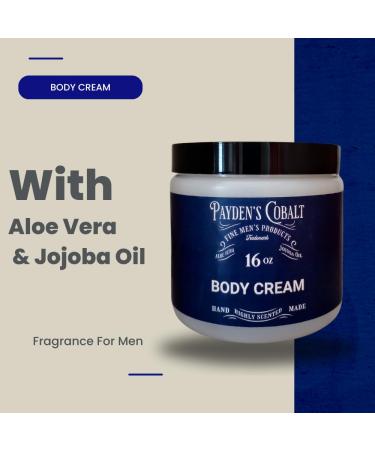 Payden's Cobalt Honey Cedar & Leather For Men Scented Body Cream 16 Oz - Buy Online on GoSupps.com