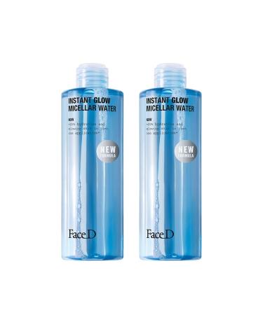 Face D - BI-PACK Eau Micellaire Visage et Yeux Hydratante avec Acide Hyaluronique 2 x 400 ml