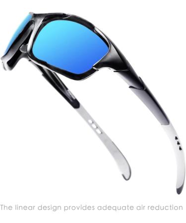 G7 Sports Polarized Sunglasses | Men Women | Black Ice Blue - Buy Online on GoSupps.com