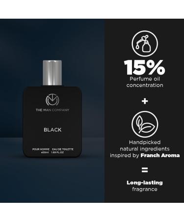 The Man Company Black EDT Perfume For Men - 50ml | Premium Long Lasting Fragrance Spray | Gift for Him - Buy Online on GoSupps.com