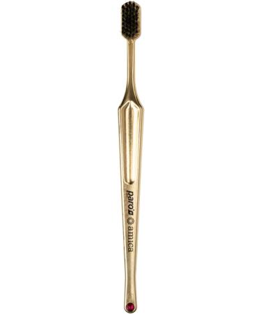 Paro Limited Edition 24K Gold Plated Amica Toothbrush - Luxury Brush with Stylish Bristles - Buy Online on GoSupps.com