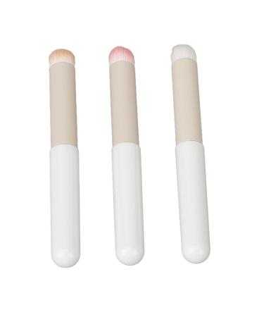 Buy Professional Lipstick Brush Set - 3 Round Lip Brushes with Makeup Sponge | Multipurpose Portable Cosmetic Tool for Flawless Application - Buy Online on GoSupps.com