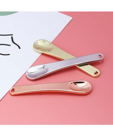 3 Packs Metal Makeup Spatula Cream Cosmetic Spoon Applicator for Beauty Mixing Skincare Cream Lotions Moisturizers Eye Cream Massage Face Mask - Buy Online on GoSupps.com