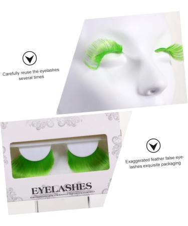 FOMIYES 15 Pairs Halloween Extra Long False Eyelashes Fake Colored Eyelashes Fluffy Long Extensions Eyelashes Curly Party Eyelashes Lashes Chemical Fiber Fancy Upper Eyelashes 3d - Buy Online on GoSupps.com