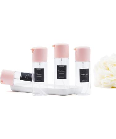 Travel Toiletries Bottles Set - TSA Approved Leak Proof Fine Mist Spray Bottle (3.38 oz Pink) - BPA Free & Refillable - Perfect for International Travel - Buy Online on GoSupps.com