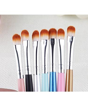 WOIWO 6 PCS Fiber Eyeshadow Brushes - Colorful Plastic Handle Applicators for Perfect Eye Makeup | Shop Internationally - Buy Online on GoSupps.com
