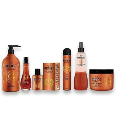  Redist Redist Moroccan Argan Oil Set of 3 x 100ml bottles of argan oil for hair care Leave-in treatment oil | Scalp oil | Argan oil for the face | Conditioner - Buy Online on GoSupps.com