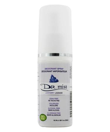 Dr. Mist Lavender All-Natural Spray Deodorant - Aluminum Free & Oil Free - 2 Pack - Eco-Friendly & Skin Safe - Buy Online on GoSupps.com