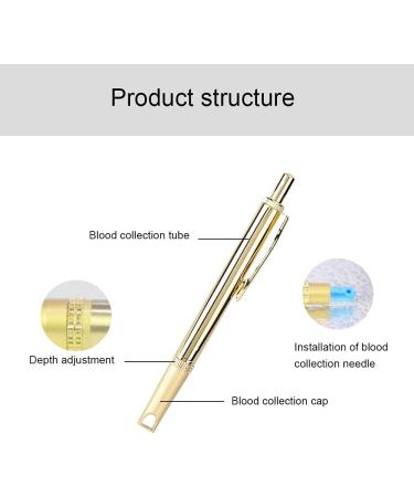 Portable Blood Lancet Pencil - Painless Blood Tests & Acupuncture Massage Tool for Home Use - Buy Online on GoSupps.com