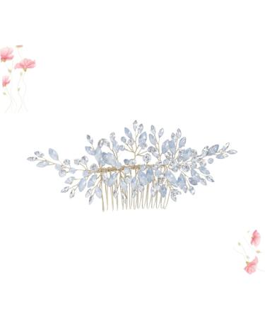 Angoily Flower Bride Comb Hair Comb Crystal Hair Accessories for Women Wedding Bridal Headpiece Wedding Hair Clip Hair Claw Clips for Women Crystal Headpiece Hairpin Beautiful - Buy Online on GoSupps.com