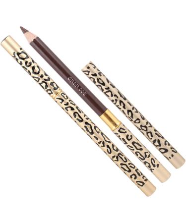 FRCOLOR 6Pcs Waterproof Eyeliner Eyebrow Pencil Dark Brown Highlighter Eyeliner Pencil Leopard Pencil Brown Eyebrow Pencils Makeup Pen Wooden Madam Leopard Print - Buy Online on GoSupps.com