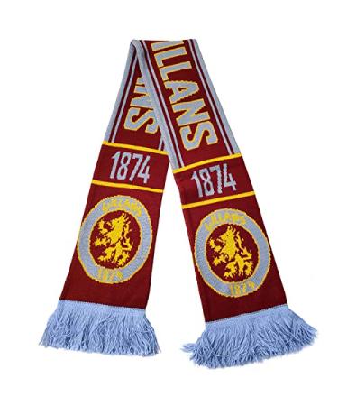 Aston Villa FC | Soccer Fan Scarf | Premium Acrylic Knit |"Villans"