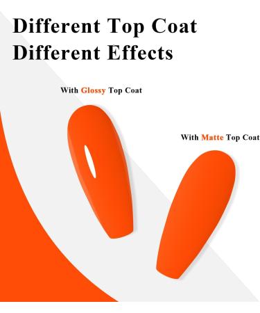 Imtiti Orange Gel Nail Polish 15ML Bright Orange Gel Polish Autumn Winter Gel Nail Polish Soak Off LED UV Nail Gel Polish DIY Nail Art Starter Manicure Salon Gel Nail Kit - Buy Online on GoSupps.com