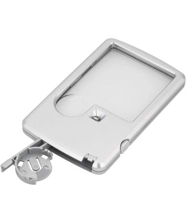 Led Magnifying Glass Portable 3 X and 6 X Pocket Magnifying Glass with Light for Close Work Leather Case Credit Card Magnifier for Reading Jewelry Experiment Investigation - Buy Online on GoSupps.com