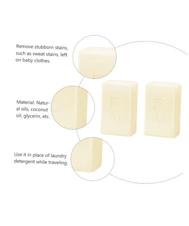 Vaguelly 6 Pcs Infant Laundry Soap - Solid Cleaning Soap for Clothes | Eco-Friendly Laundry Washing Soap - Pack of 1 - Buy Online on GoSupps.com