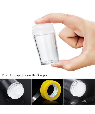 French Nail Stamper - Silicone Nail Art Stamping Jelly with Scraper for DIY Decoration - Buy Online on GoSupps.com
