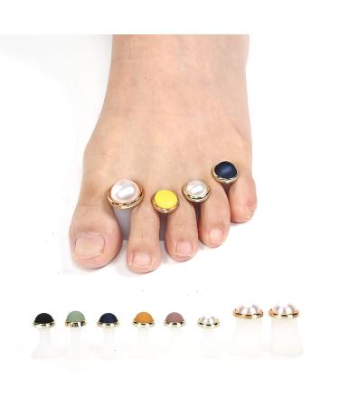 8 Pieces Toe Separator Silicone Nail Washable Reusable For Toe Spreader Pedicure Care #G