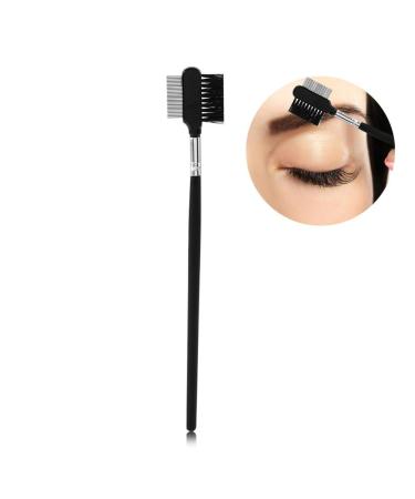 Professional Eyelash & Eyebrow Brush Comb - Double Head Wooden Handle Makeup Tool for Extensions - Buy Online on GoSupps.com