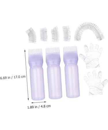 Didiseaon 1 Set Hair Oil Bottle Hair Coloring Tools Hair Coloring Kit Hair Bleach Kit Hair Bleaching Kit Hair Oil Applicator Hair Dying Accessory Kit Purple Hair Dye Plastic Supplies 6.9x4.8cm Purple - Buy Online on GoSupps.com